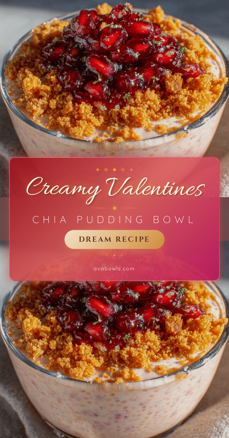 creamy valentines chia pudding bowl recipe