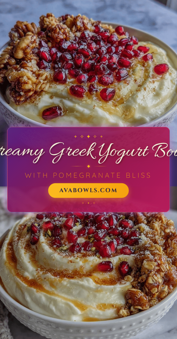 Fresh Greek Yogurt Bowl with Pomegranate recipe