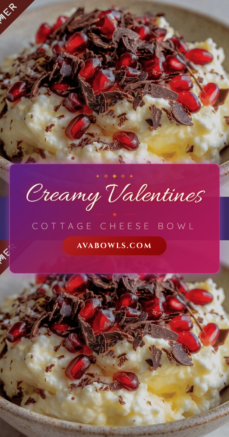 Fresh Valentines Cake Cottage Cheese Bowl recipe