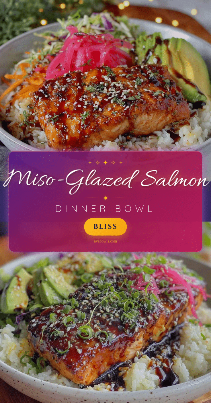 miso-glazed salmon dinner bowl recipe