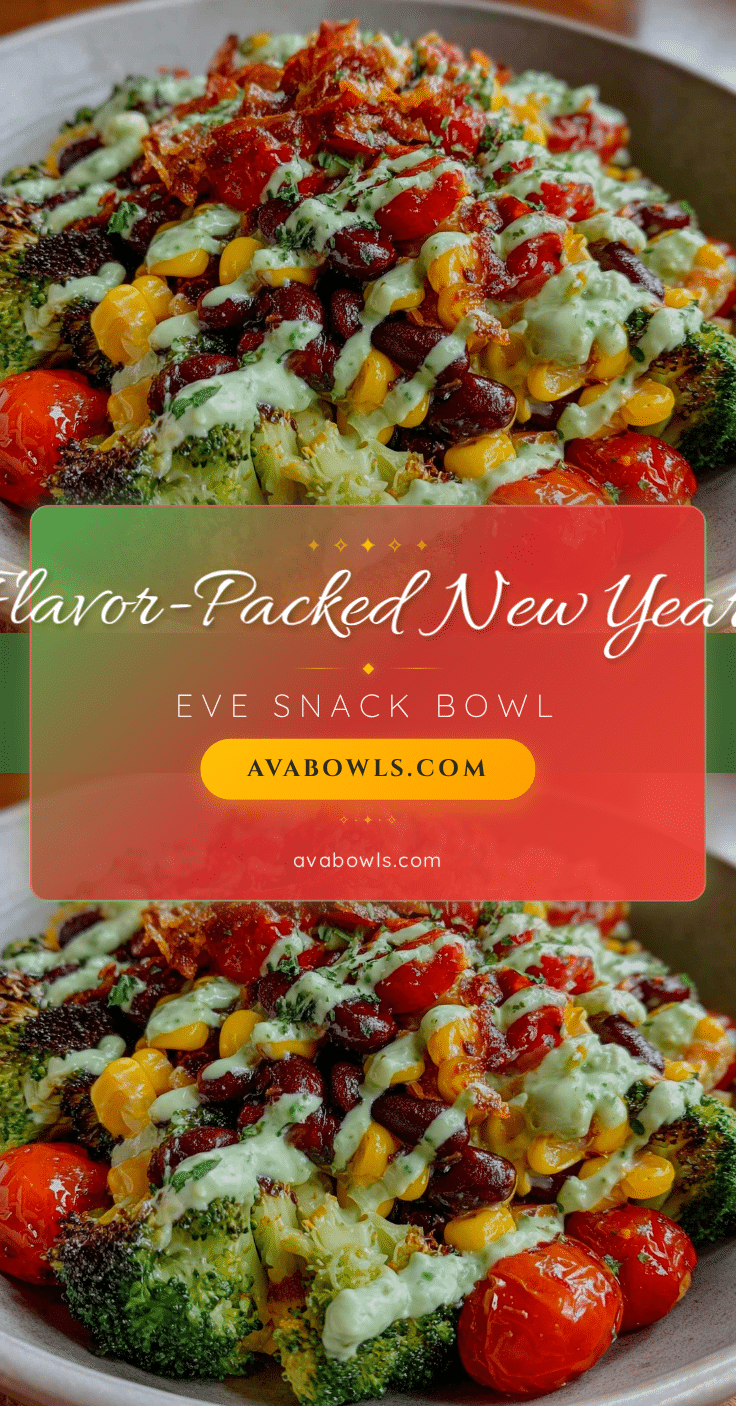 New Years Eve Snacks Dinner Bowl recipe