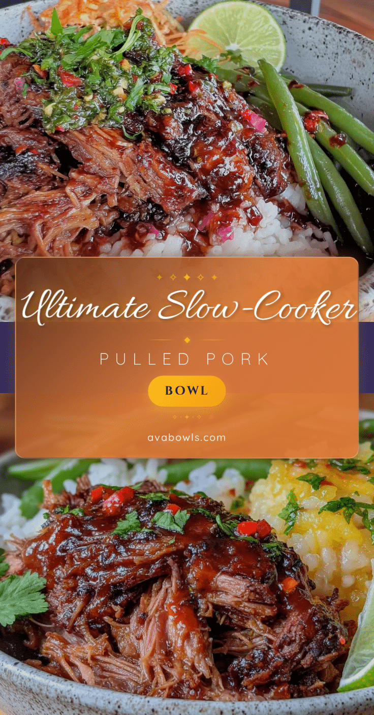 slow-cooker pulled pork bowl recipe