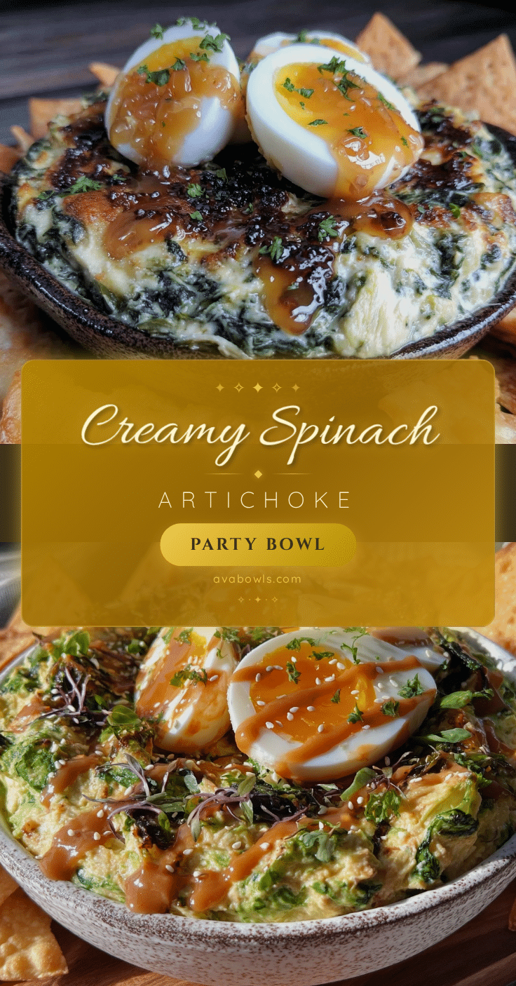 spinach artichoke party bowl recipe