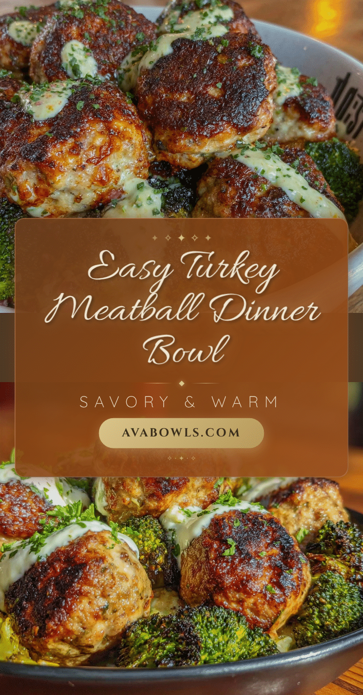 turkey meatball dinner bowl recipe