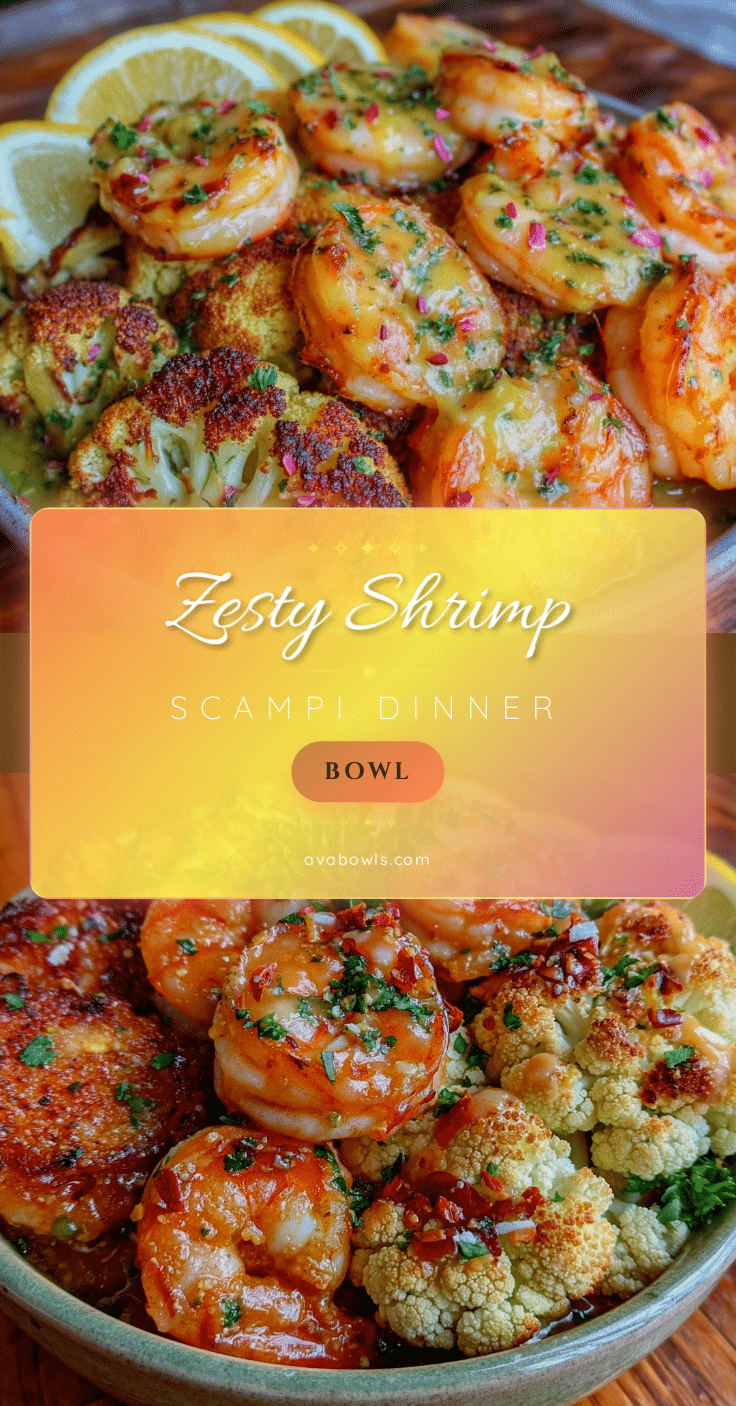 zesty shrimp scampi dinner bowl recipe