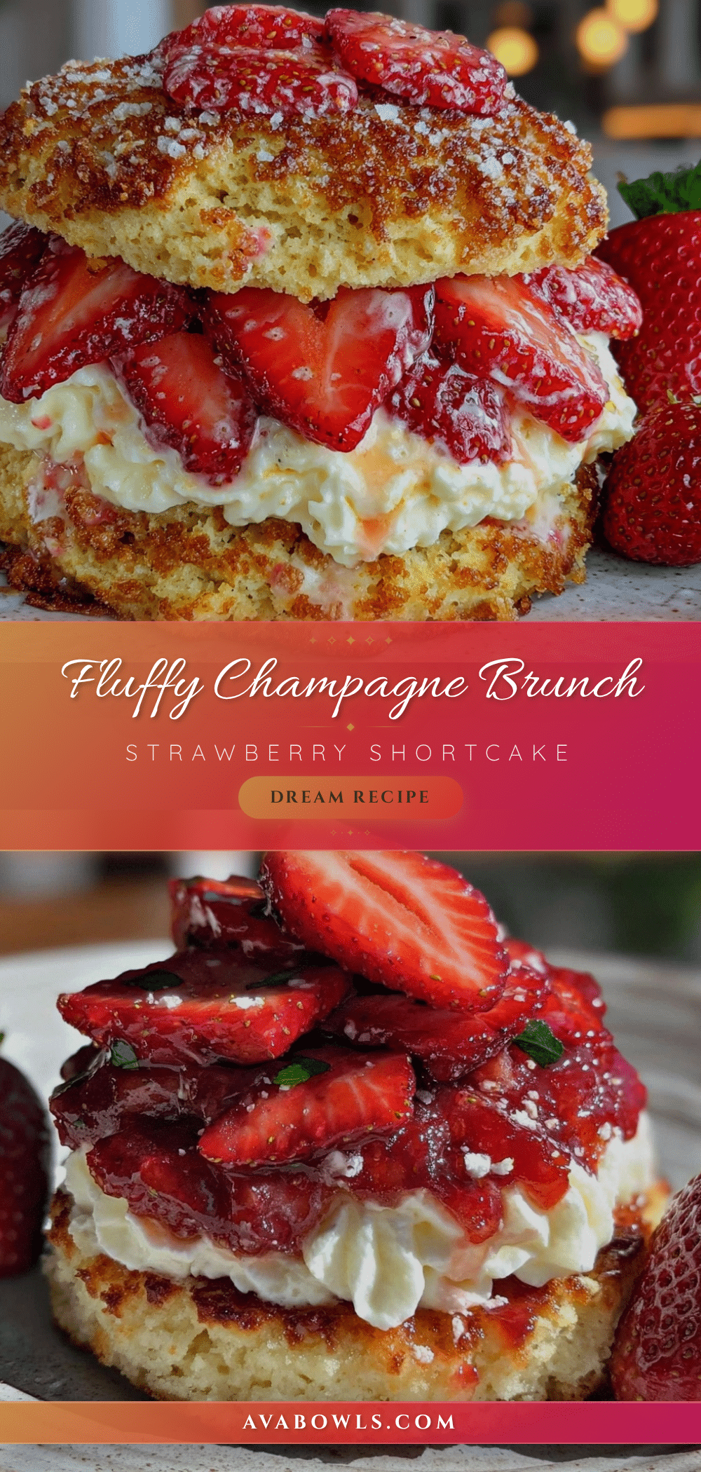 champagne brunch strawberry shortcake recipe recipe