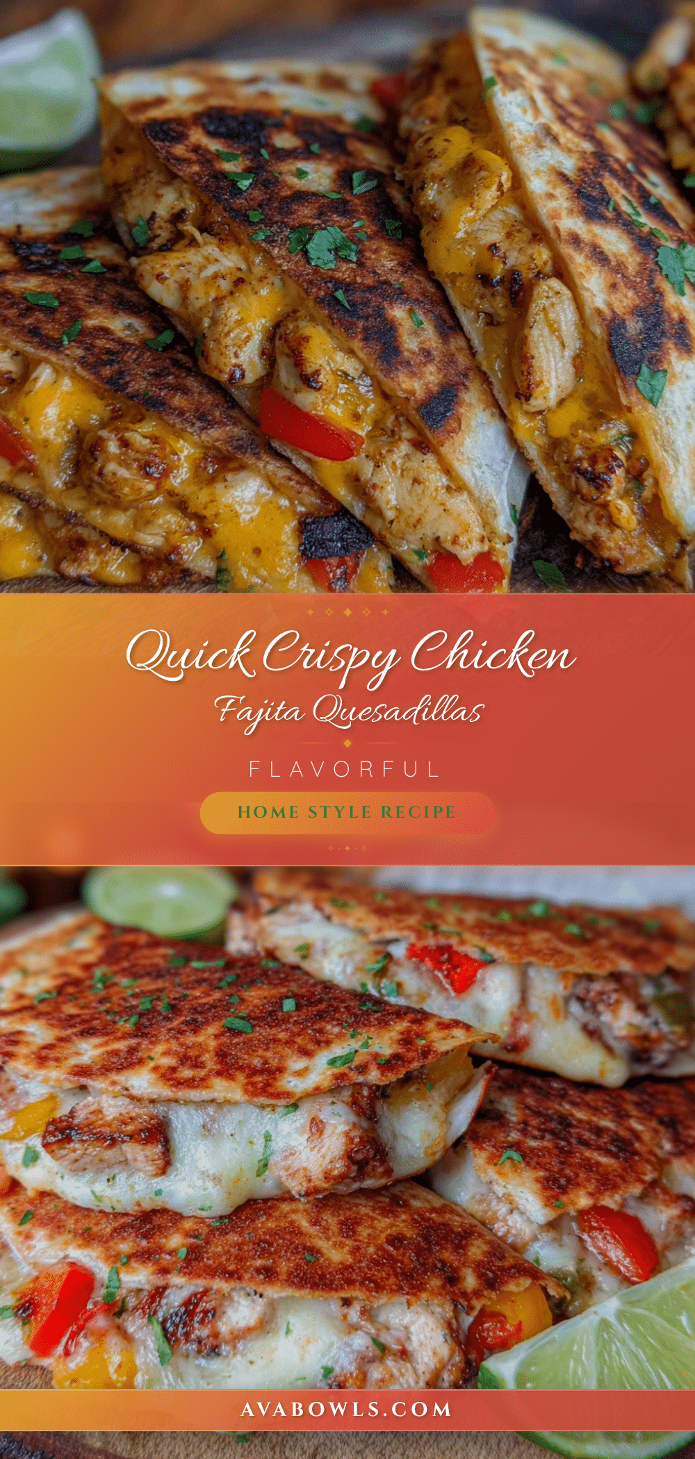 chicken fajita quesadillas recipe