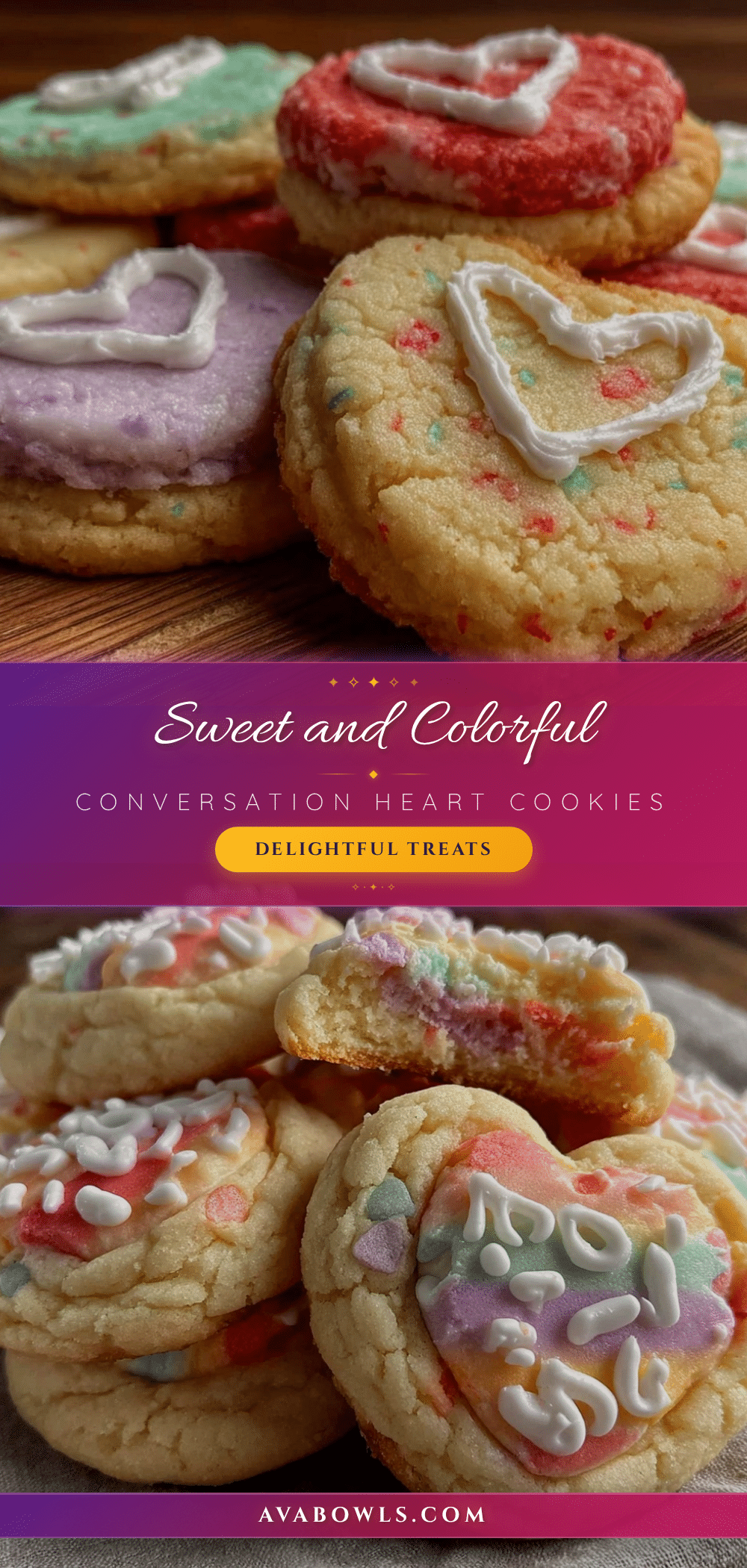 conversation heart sugar cookies recipe