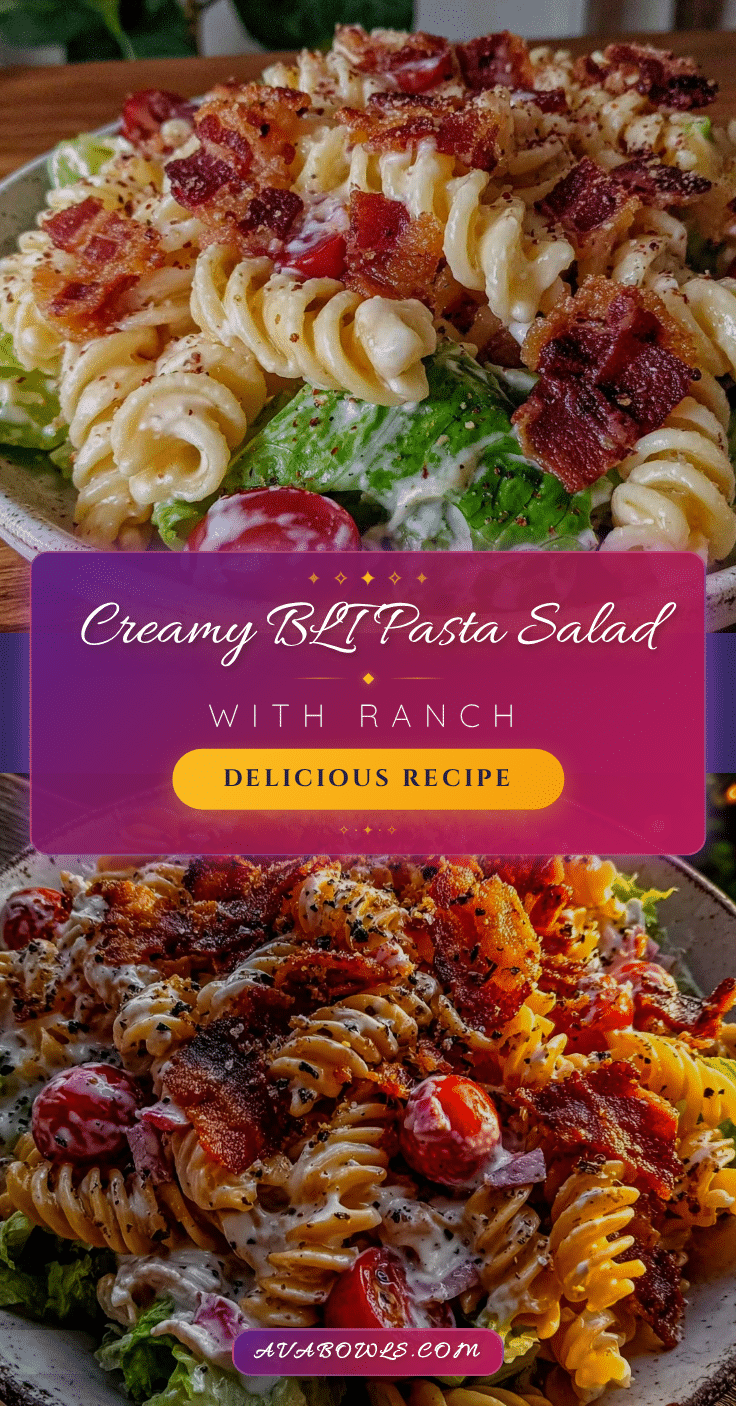creamy BLT pasta salad recipe