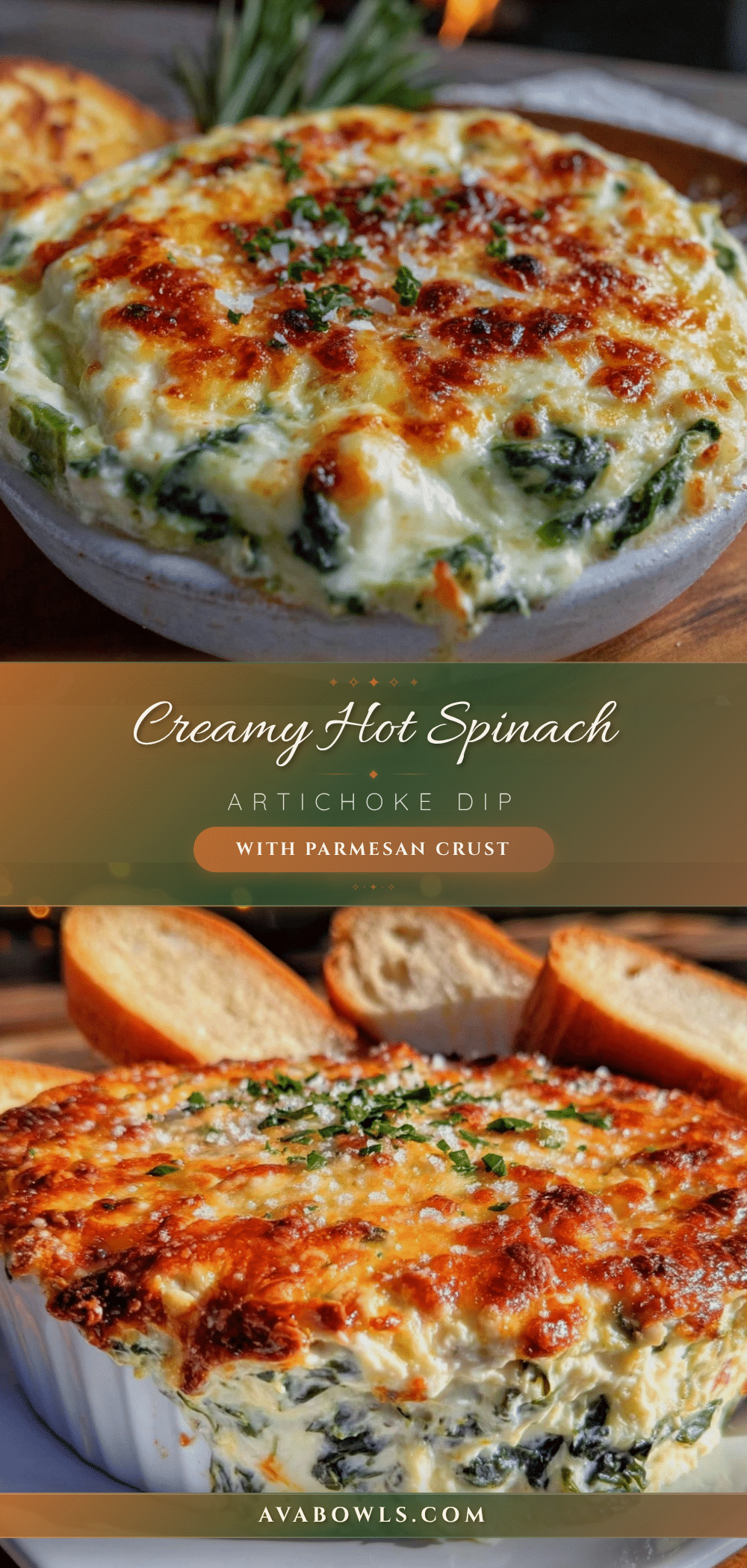 creamy hot spinach artichoke dip recipe