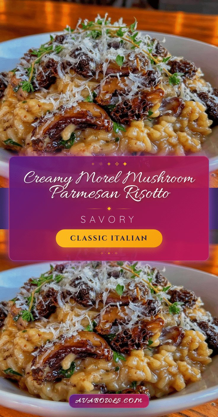 creamy morel mushroom risotto recipe