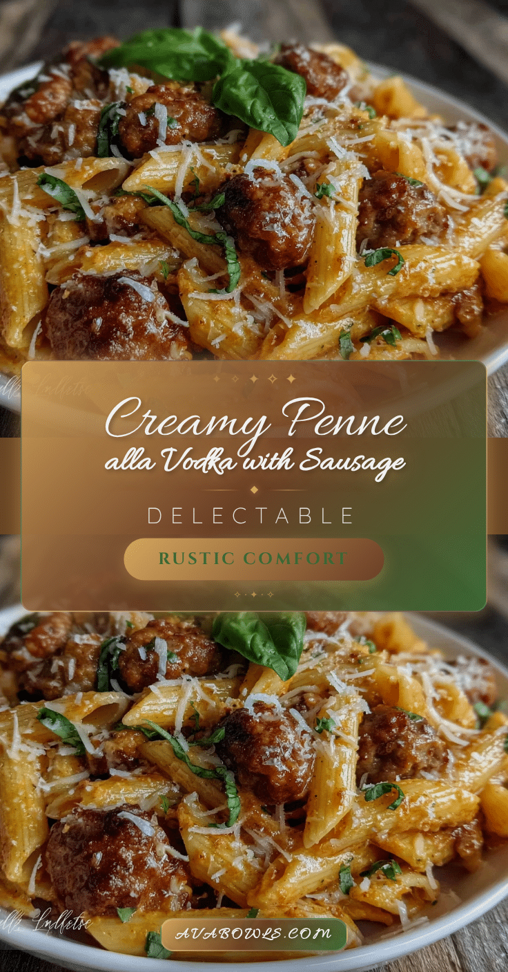 creamy penne alla vodka with italian sausage recipe