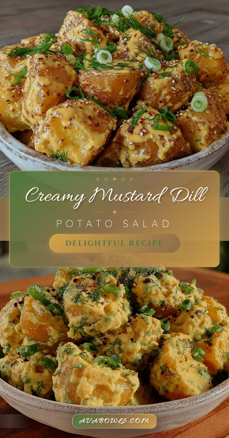 creamy potato salad with mustard and dill recipe