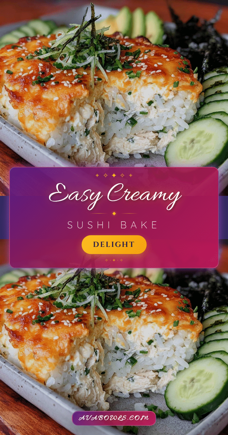 creamy sushi bake recipe