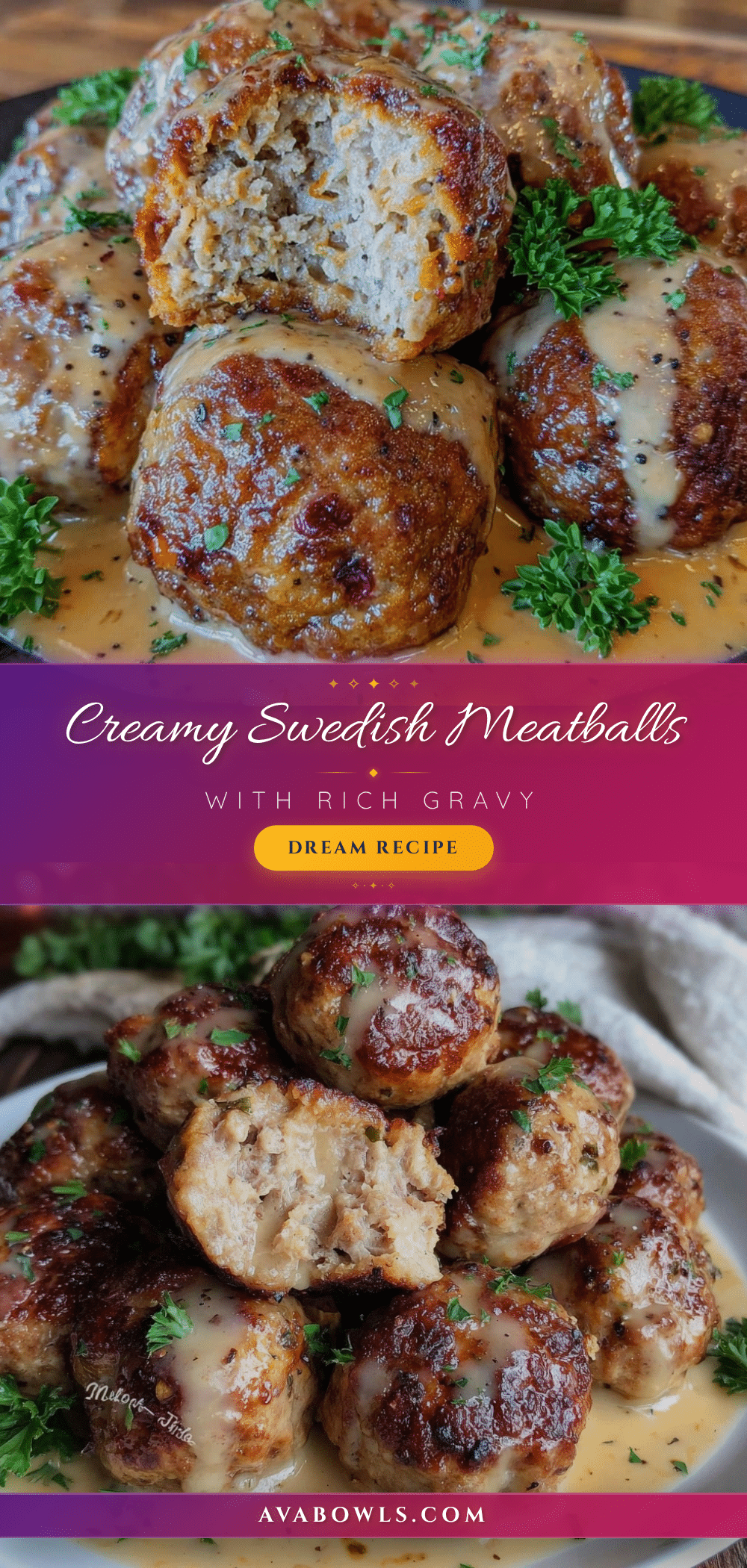 creamy swedish meatballs recipe