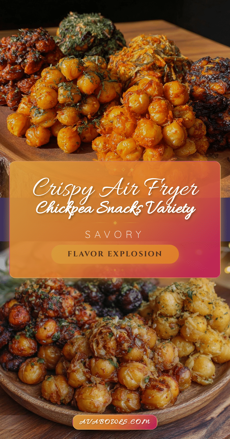 crispy air fryer chickpea snacks recipe