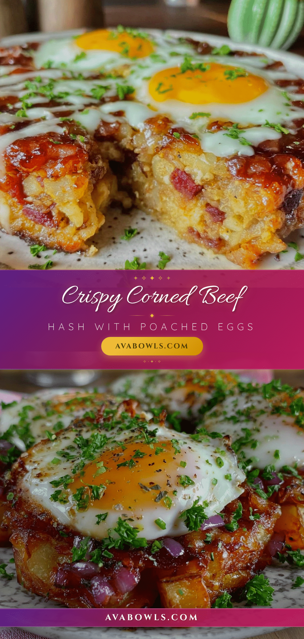 crispy corned beef hash with poached eggs recipe