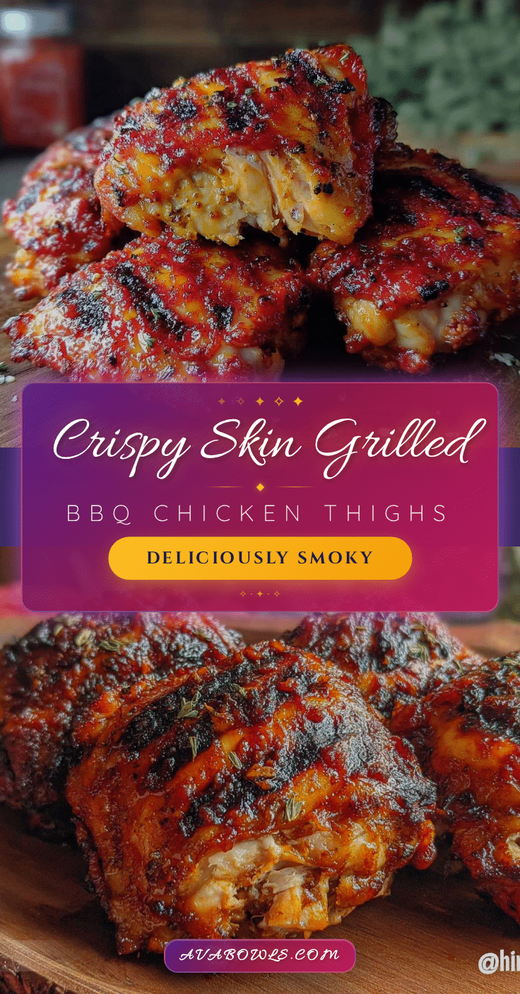 crispy grilled BBQ chicken thighs recipe