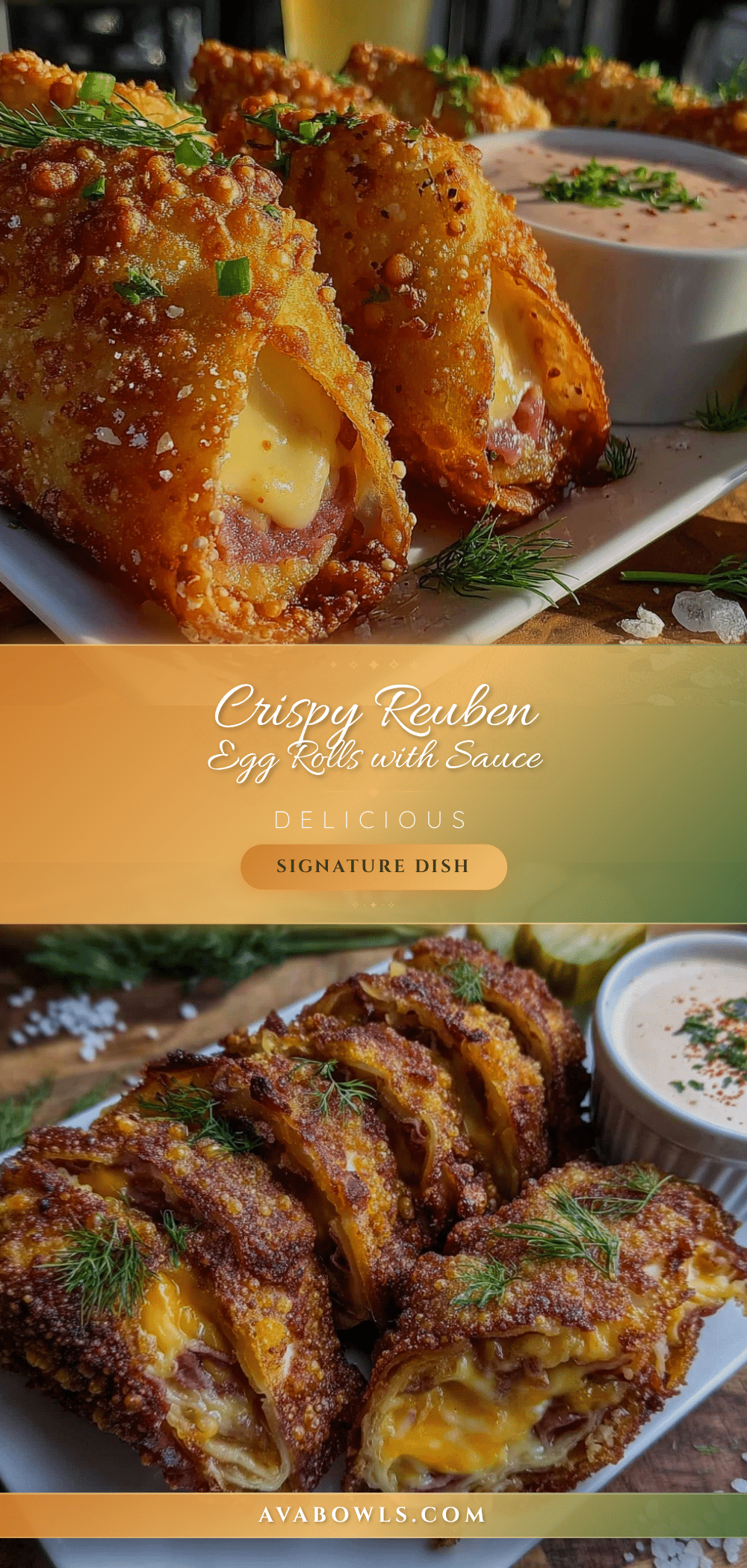 crispy reuben egg rolls recipe