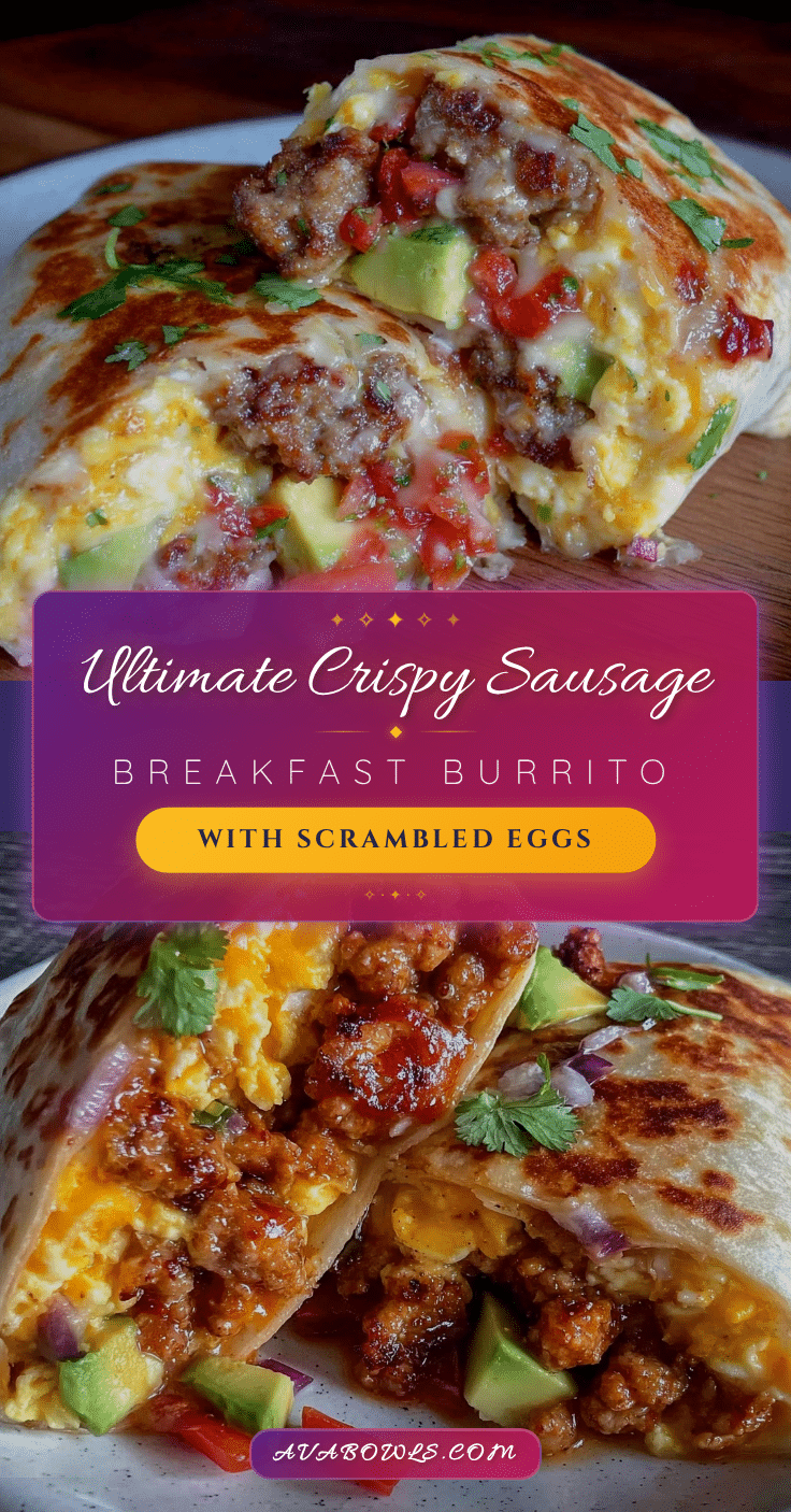 crispy sausage breakfast burrito recipe
