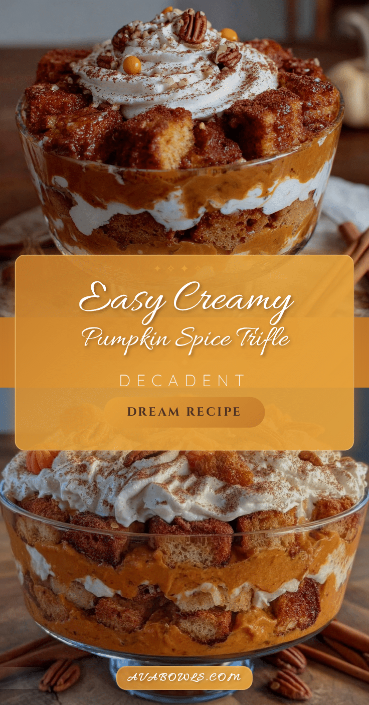 easy creamy pumpkin spice trifle recipe