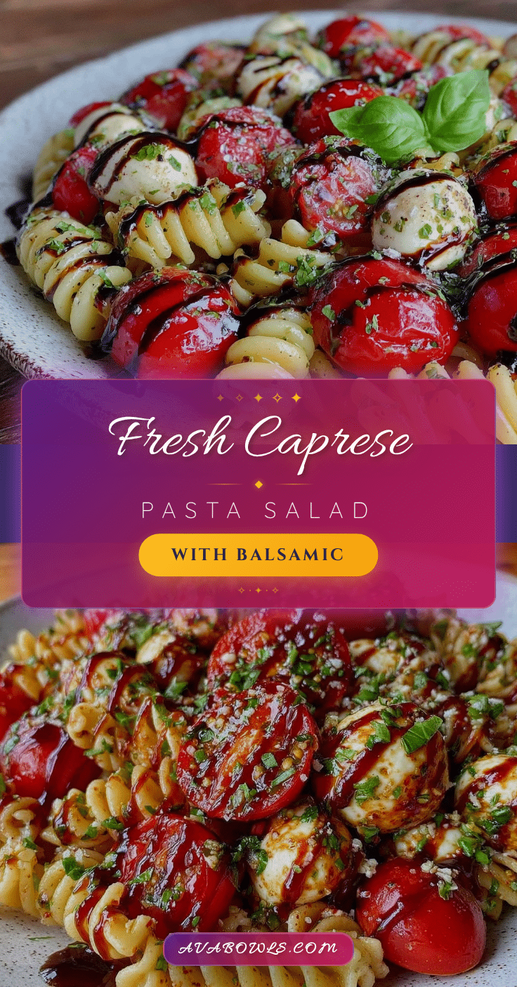 fresh caprese pasta salad recipe