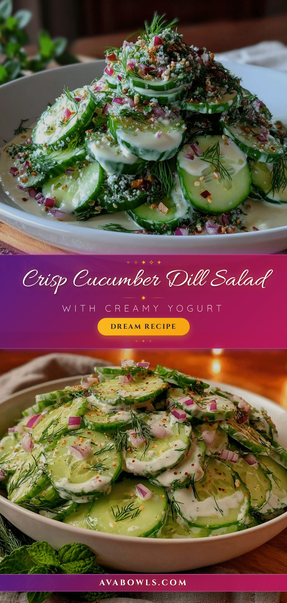 fresh cucumber dill salad recipe