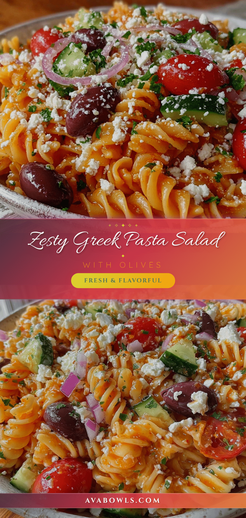 fresh greek pasta salad recipe