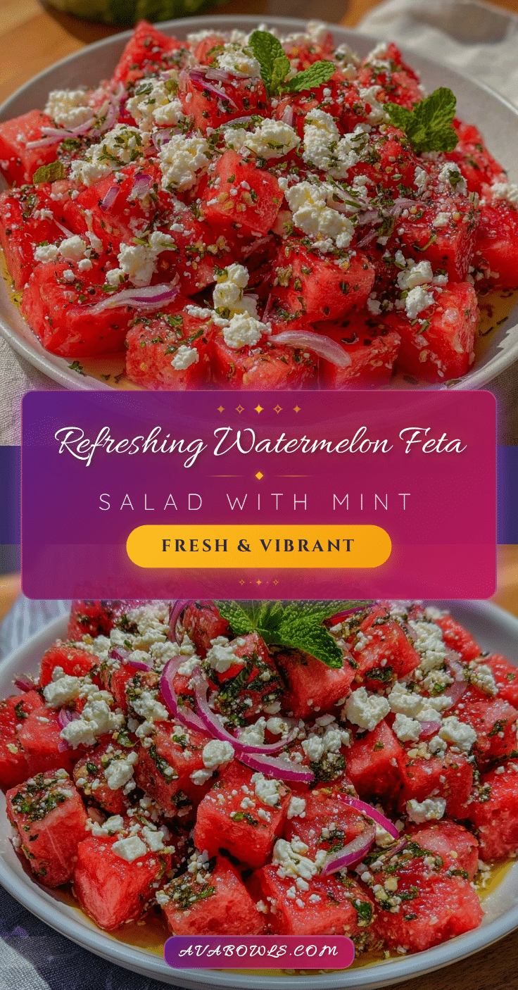 fresh watermelon feta salad recipe
