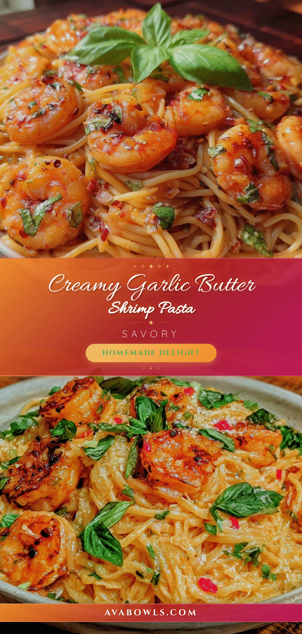 garlic butter shrimp pasta recipe