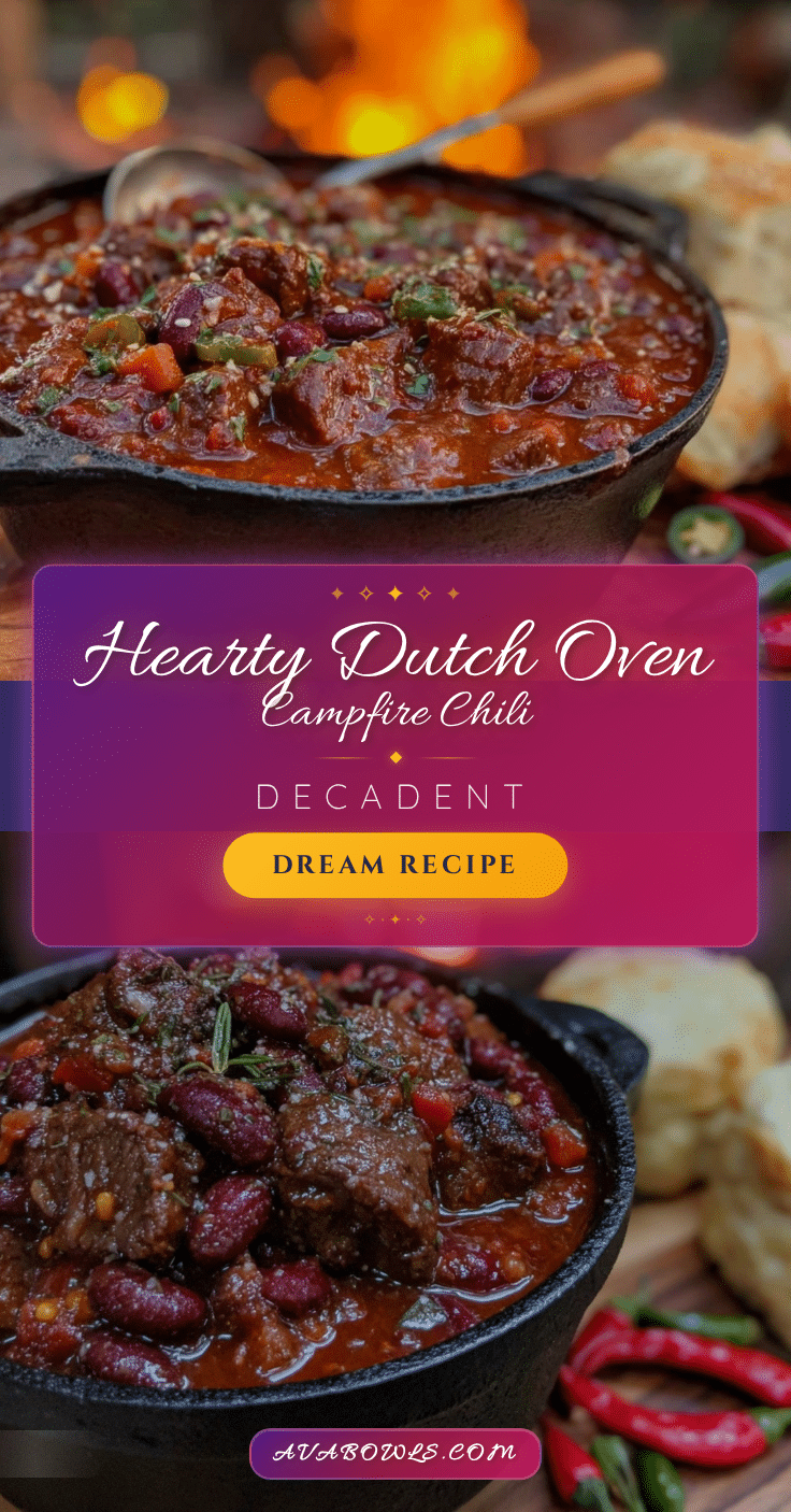 hearty campfire chili dutch oven recipe recipe