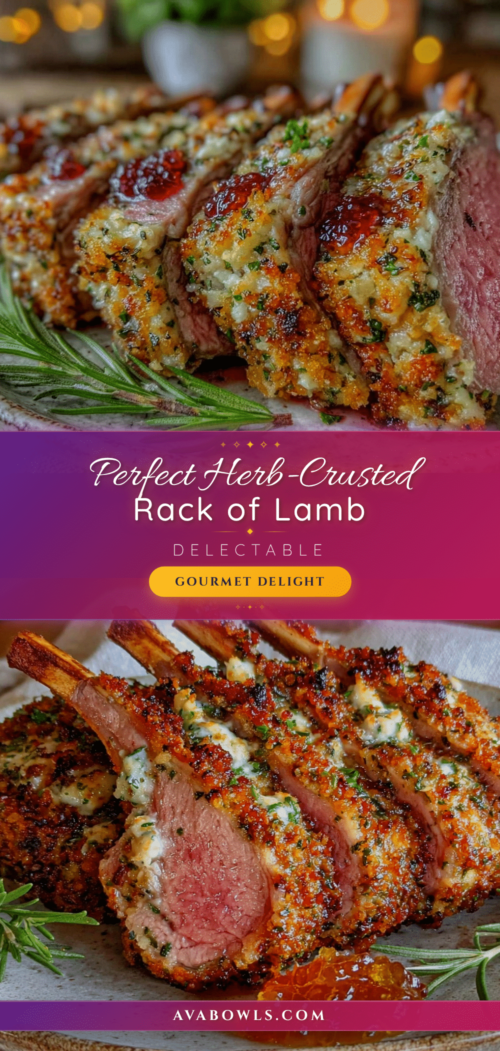 herb-crusted rack of lamb recipe