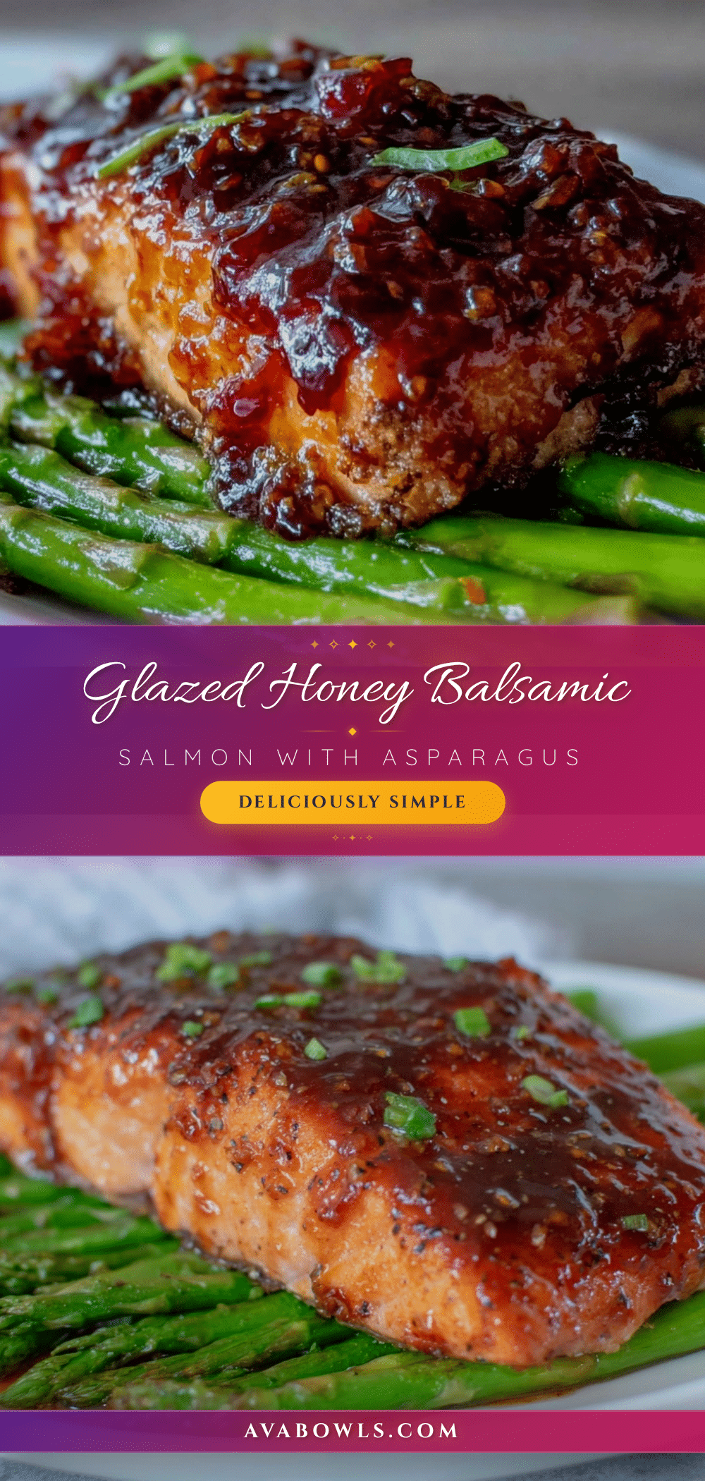 honey balsamic glazed salmon recipe