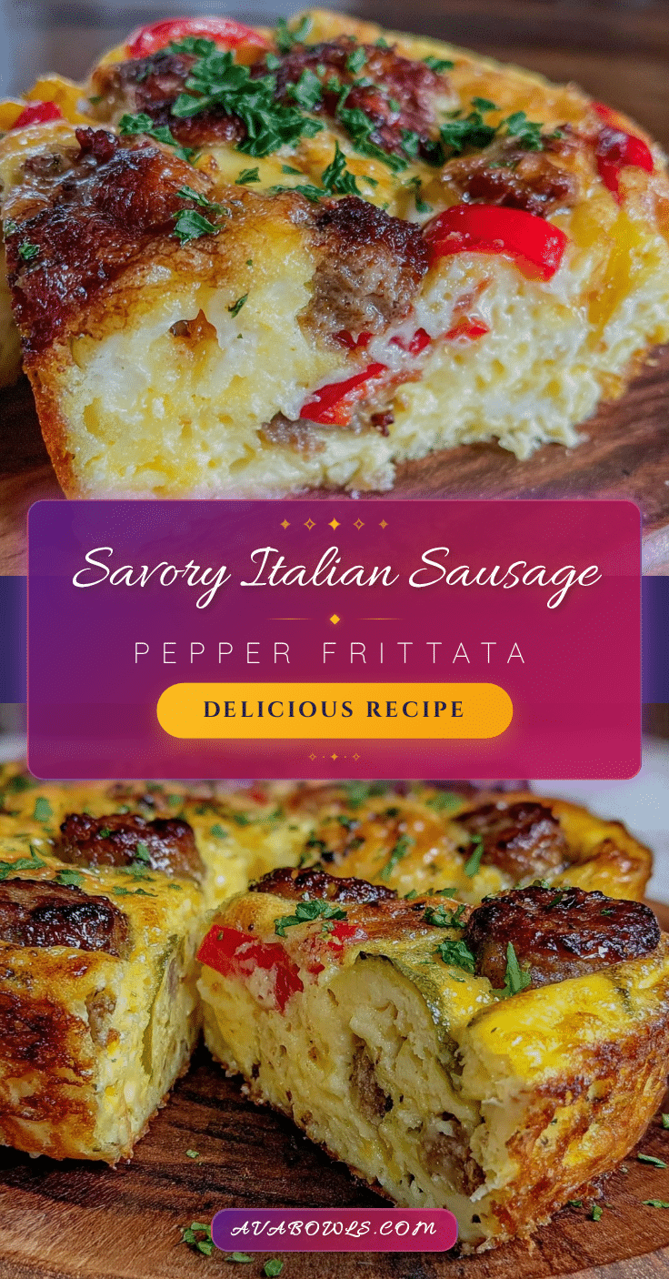 Italian sausage and pepper frittata recipe