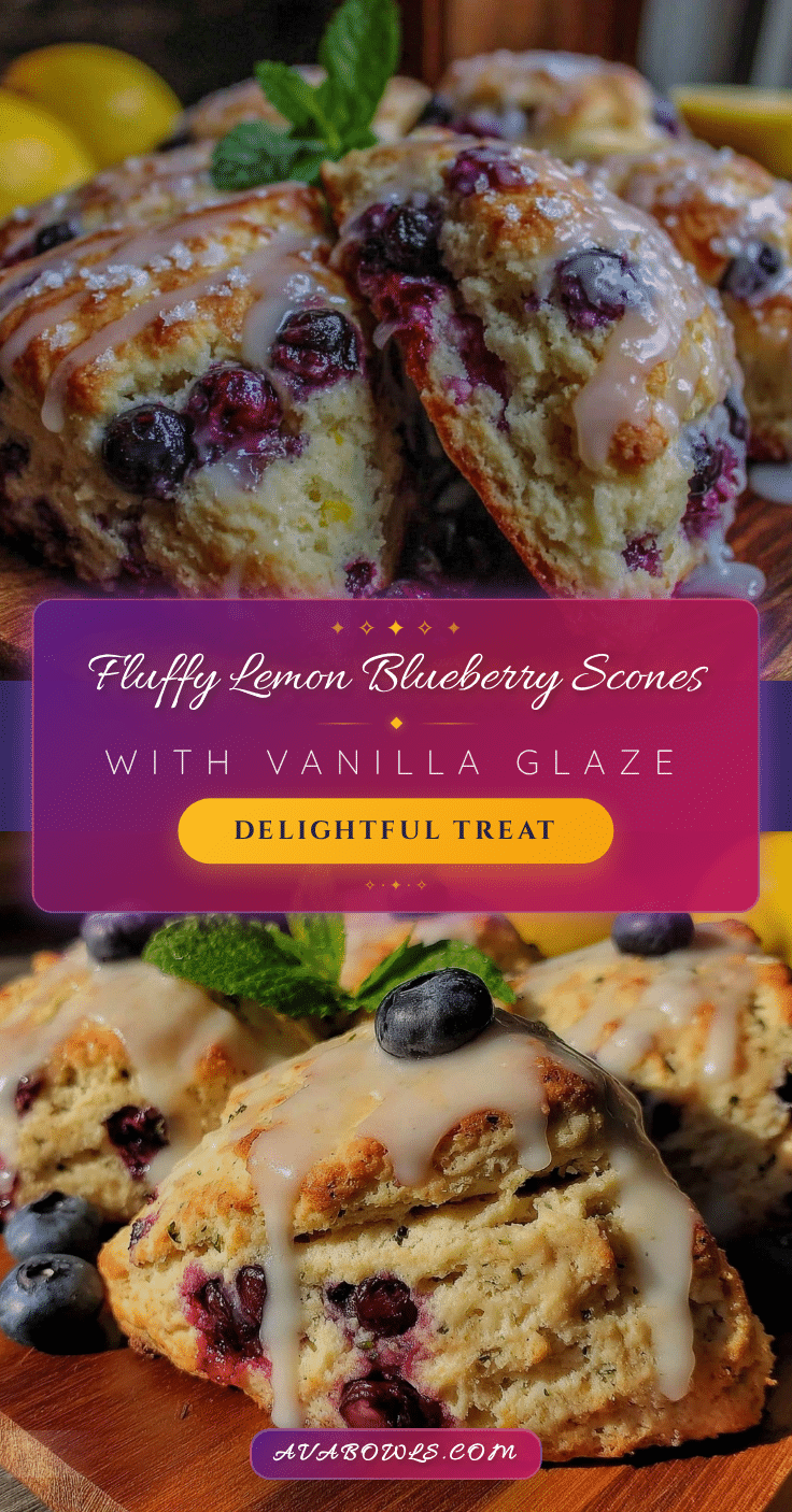 lemon blueberry scones recipe
