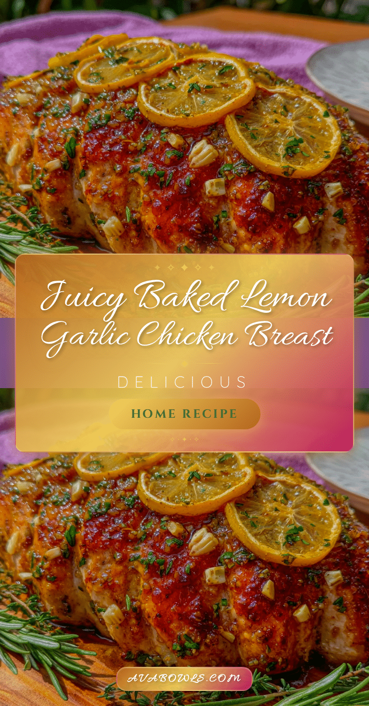 lemon garlic baked chicken breast recipe