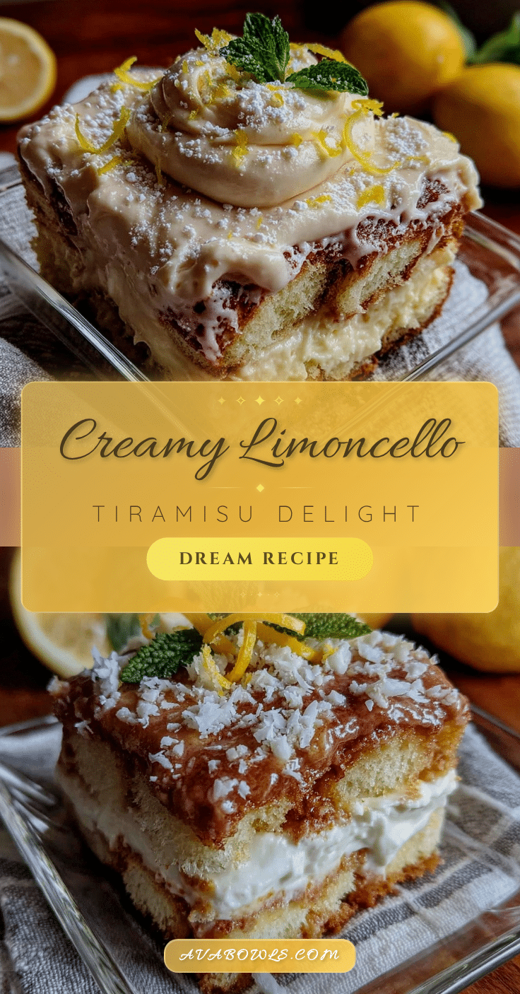 Limoncello tiramisu recipe