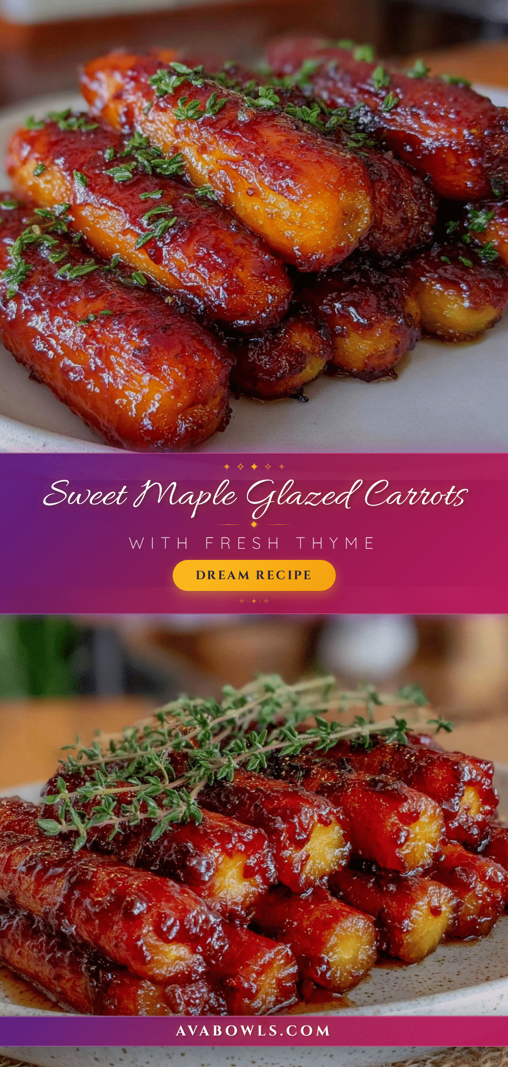 maple glazed carrots recipe