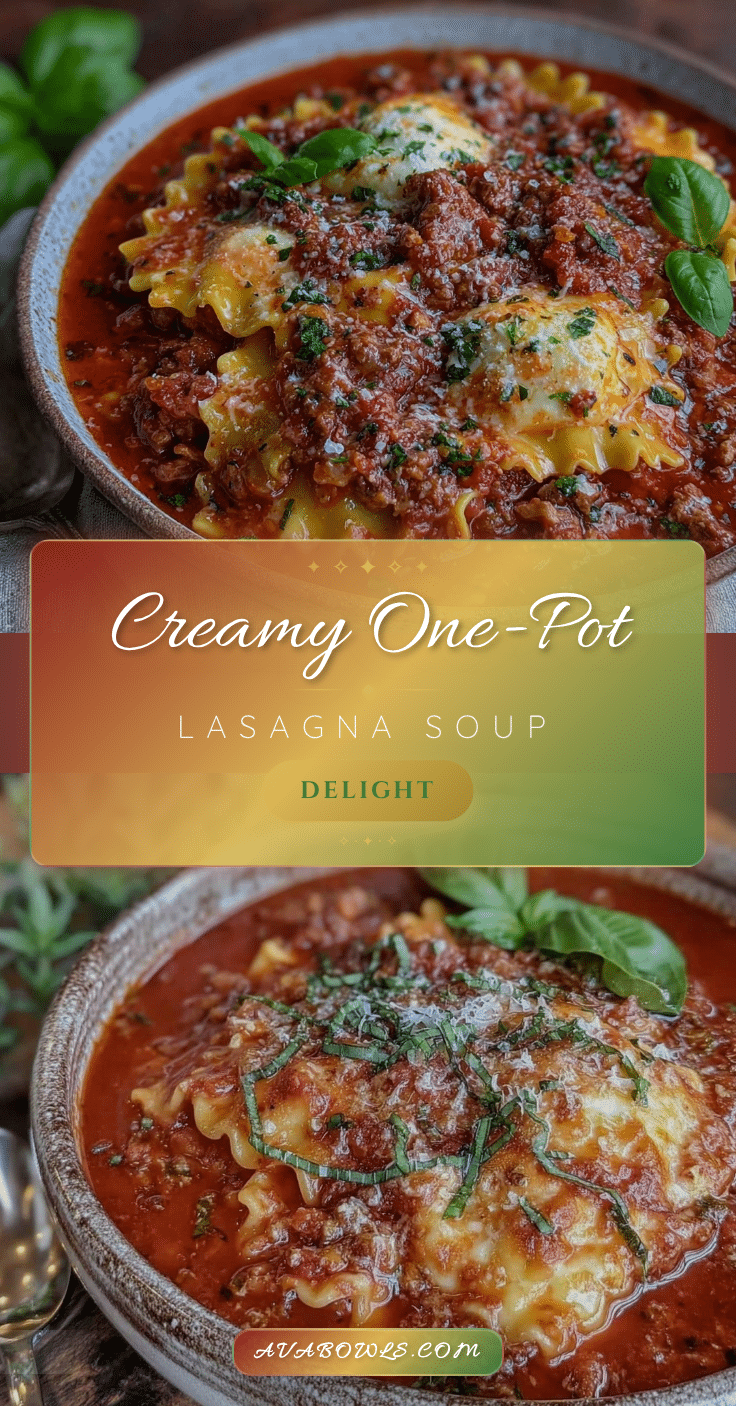 one-pot lasagna soup recipe