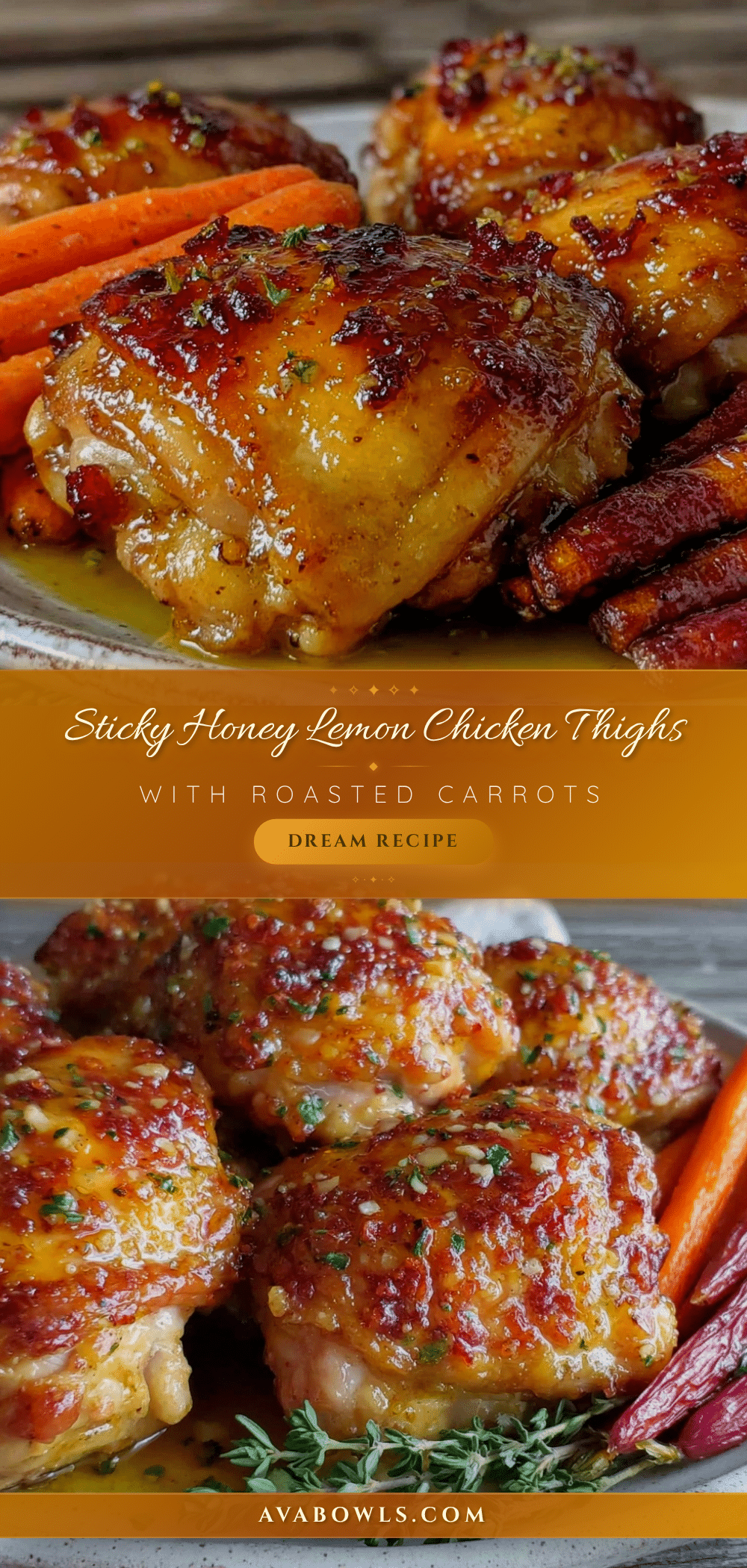 savory honey lemon chicken thighs recipe