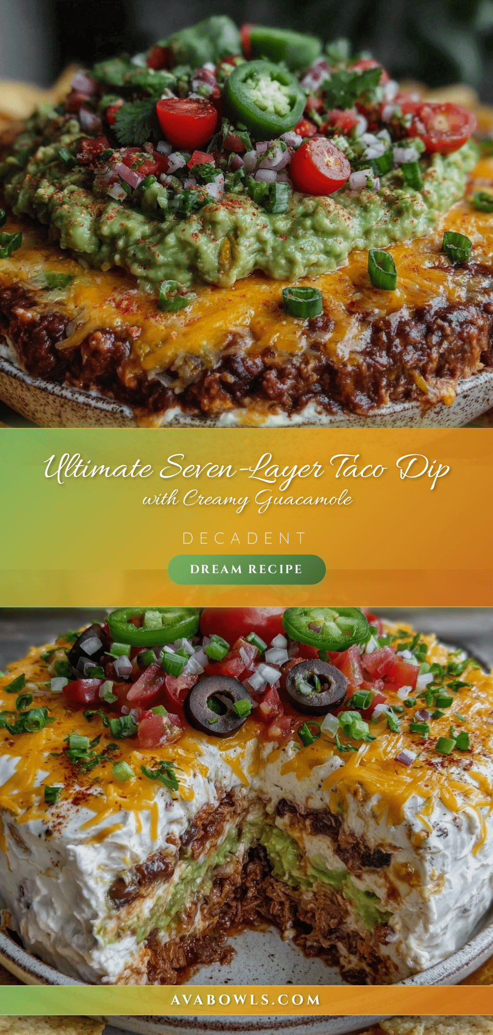 seven-layer taco dip recipe