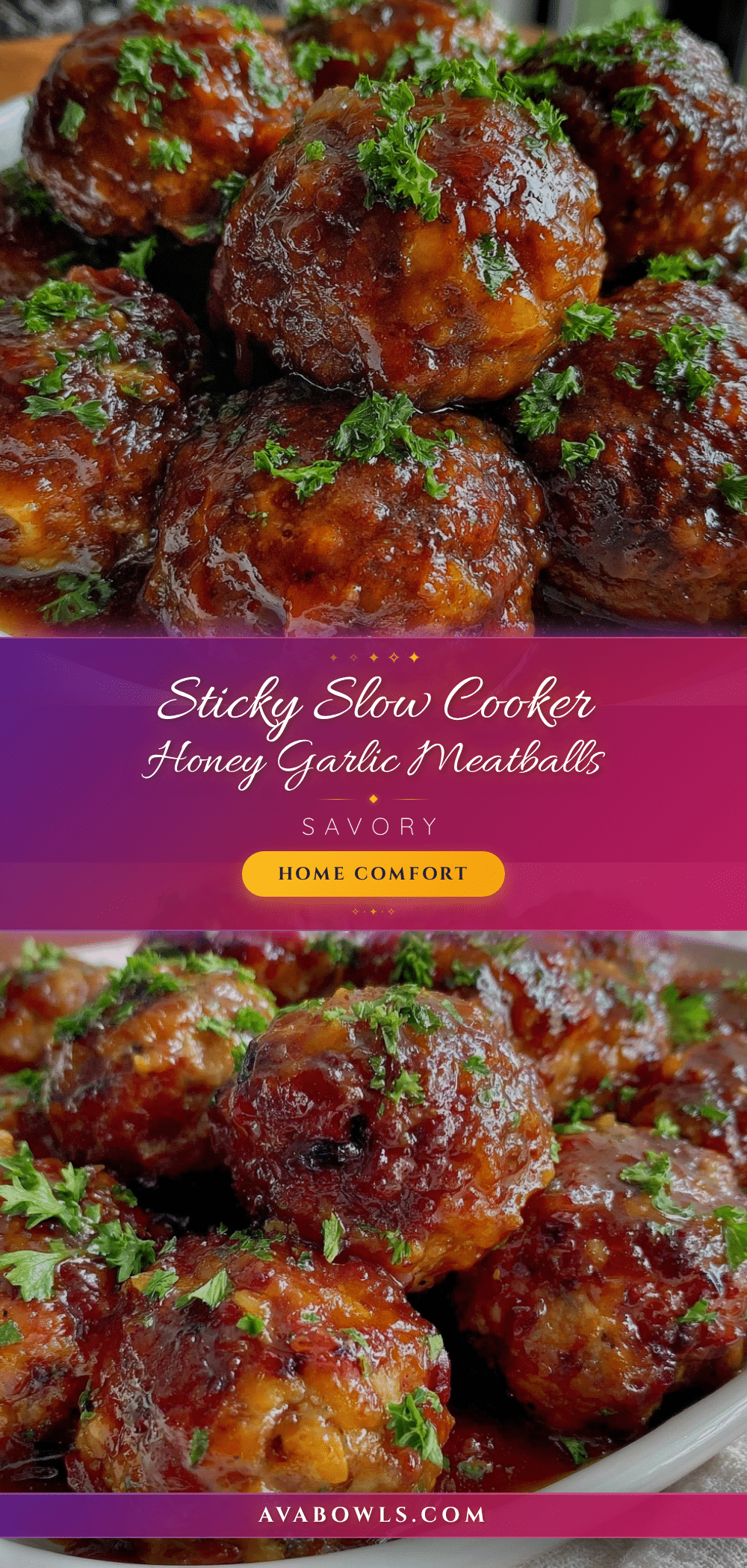 slow cooker honey garlic meatballs recipe