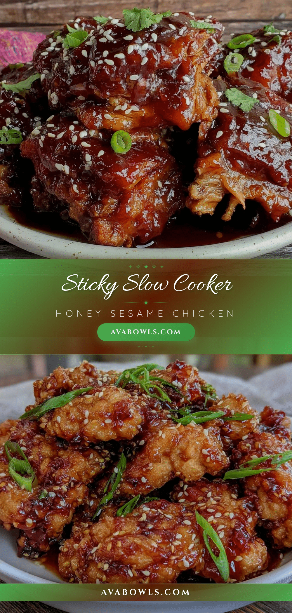 slow cooker honey sesame chicken recipe
