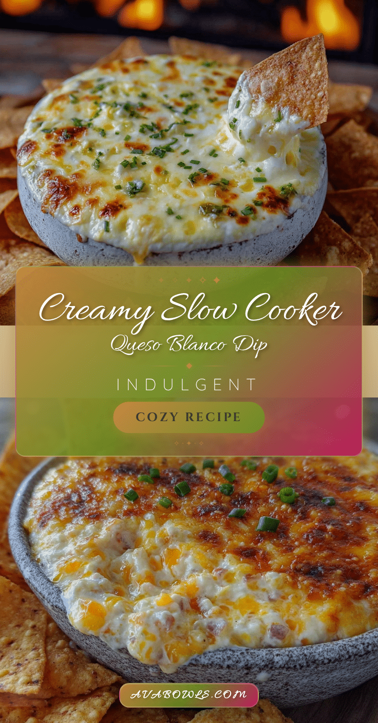 slow cooker queso blanco dip recipe