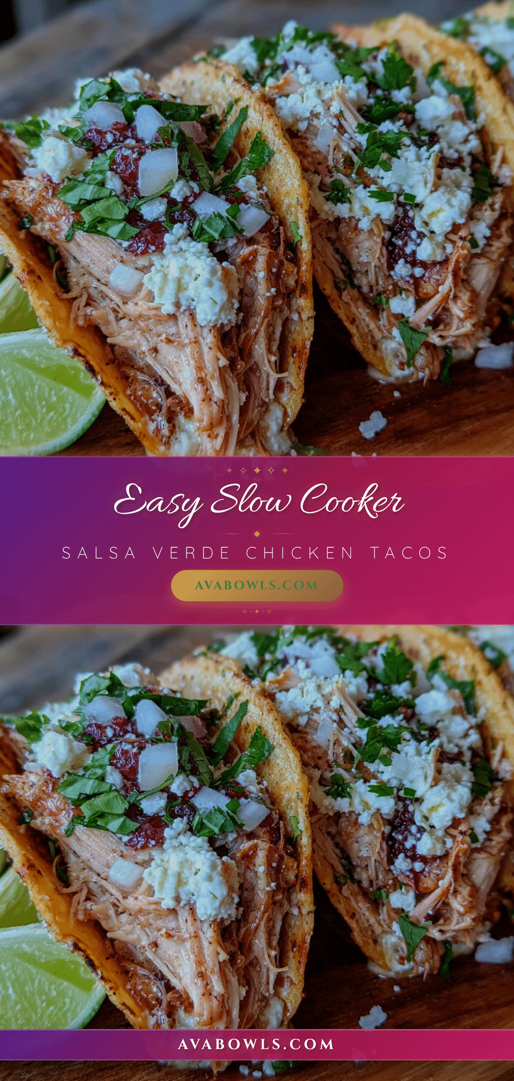 slow cooker salsa verde chicken tacos recipe