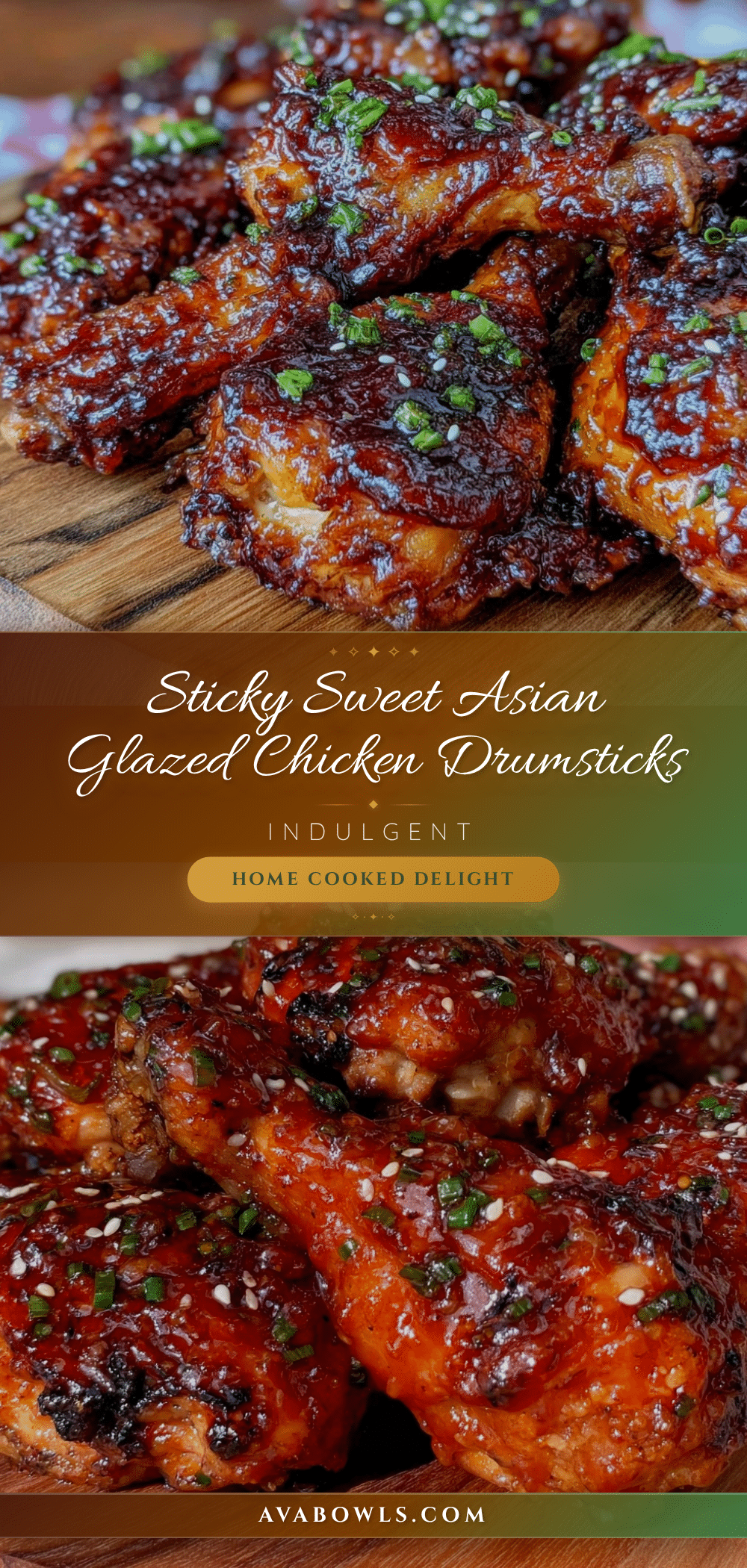 sticky Asian glazed chicken drumsticks recipe