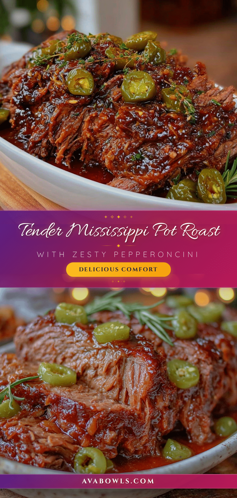 tender Mississippi pot roast recipe