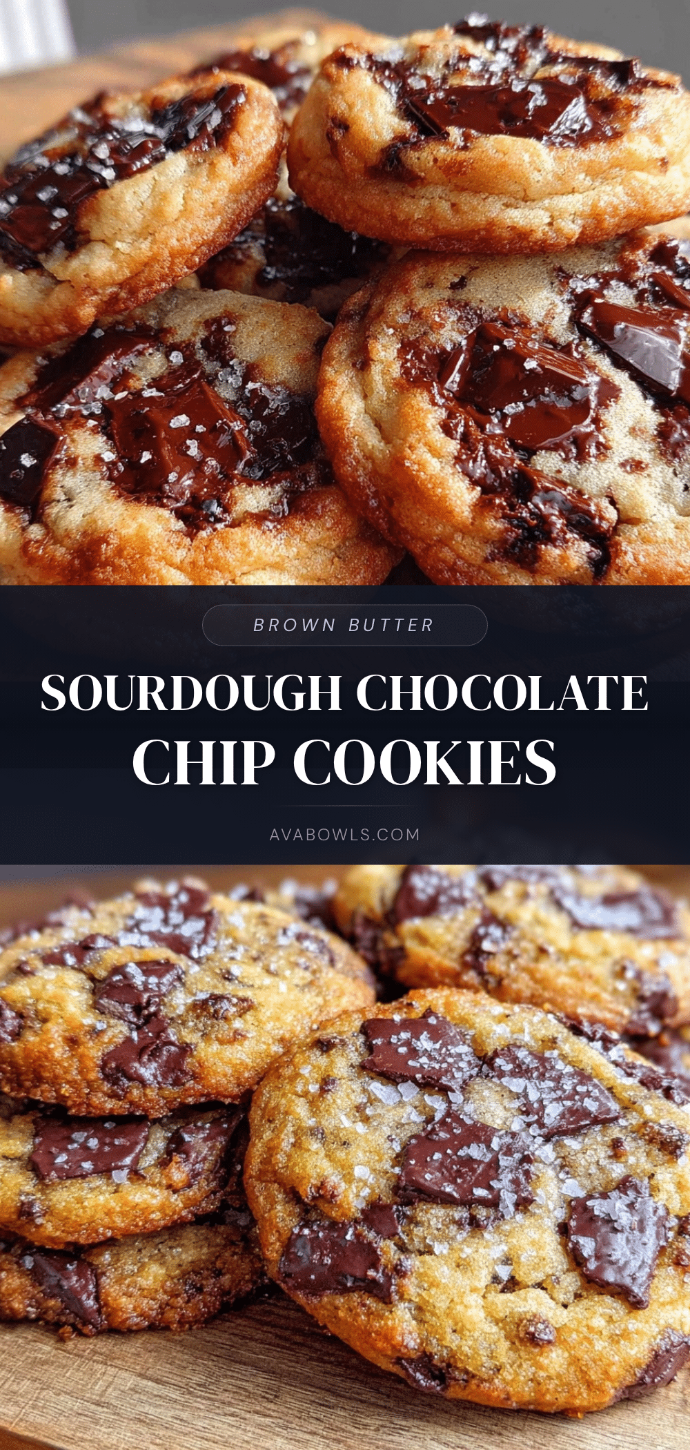 brown butter sourdough discard chocolate chip cookies recipe