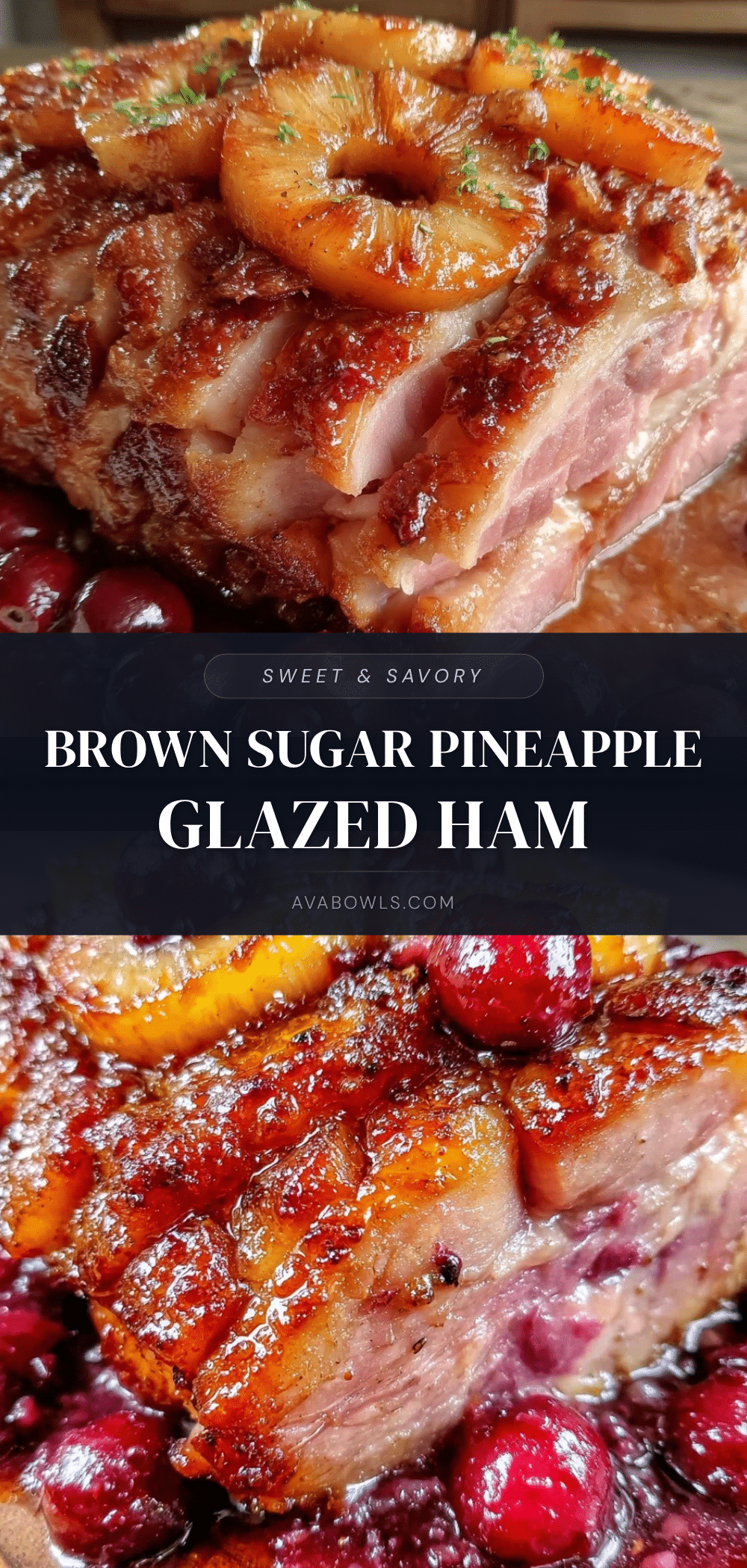 brown sugar pineapple glazed ham recipe
