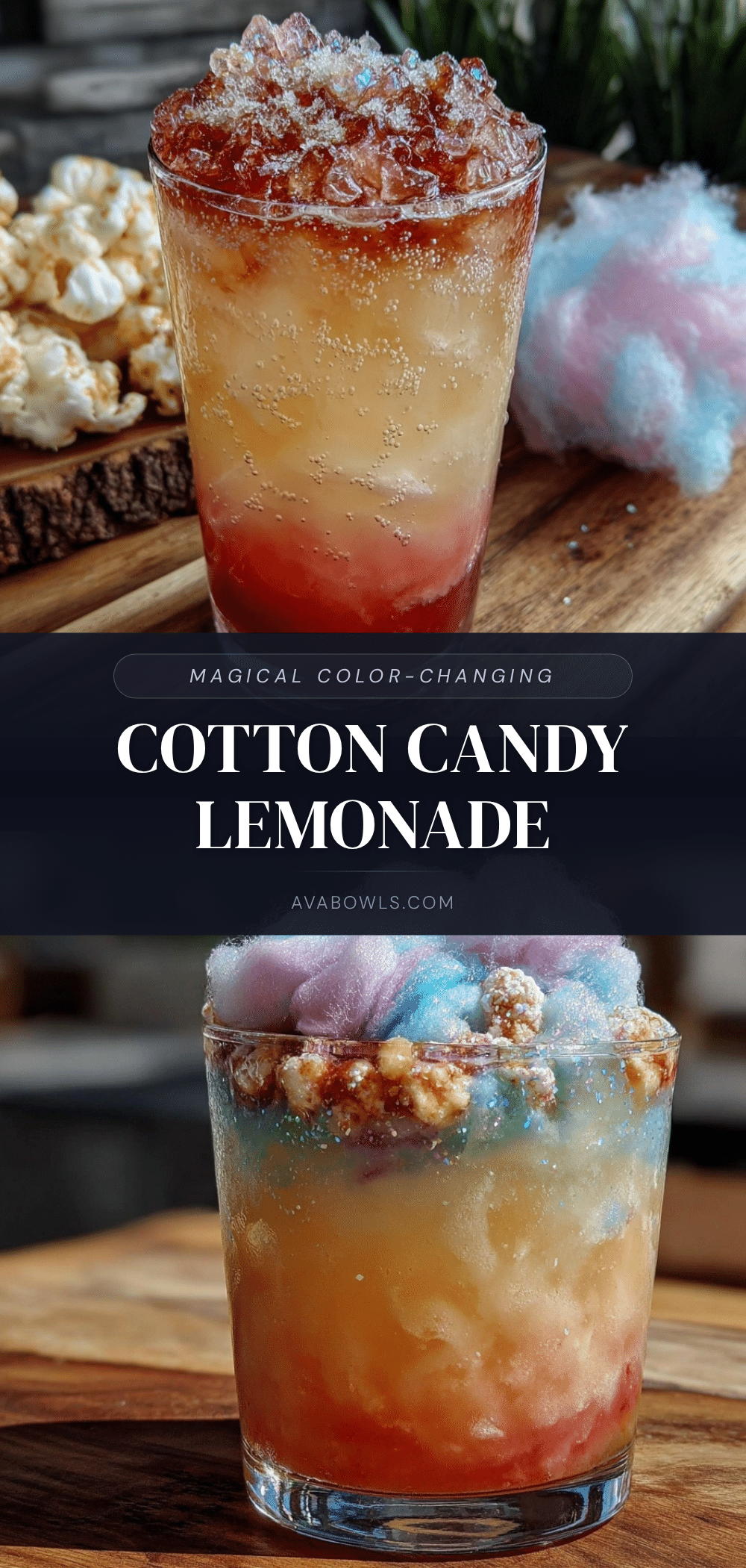 cotton candy layered lemonade recipe